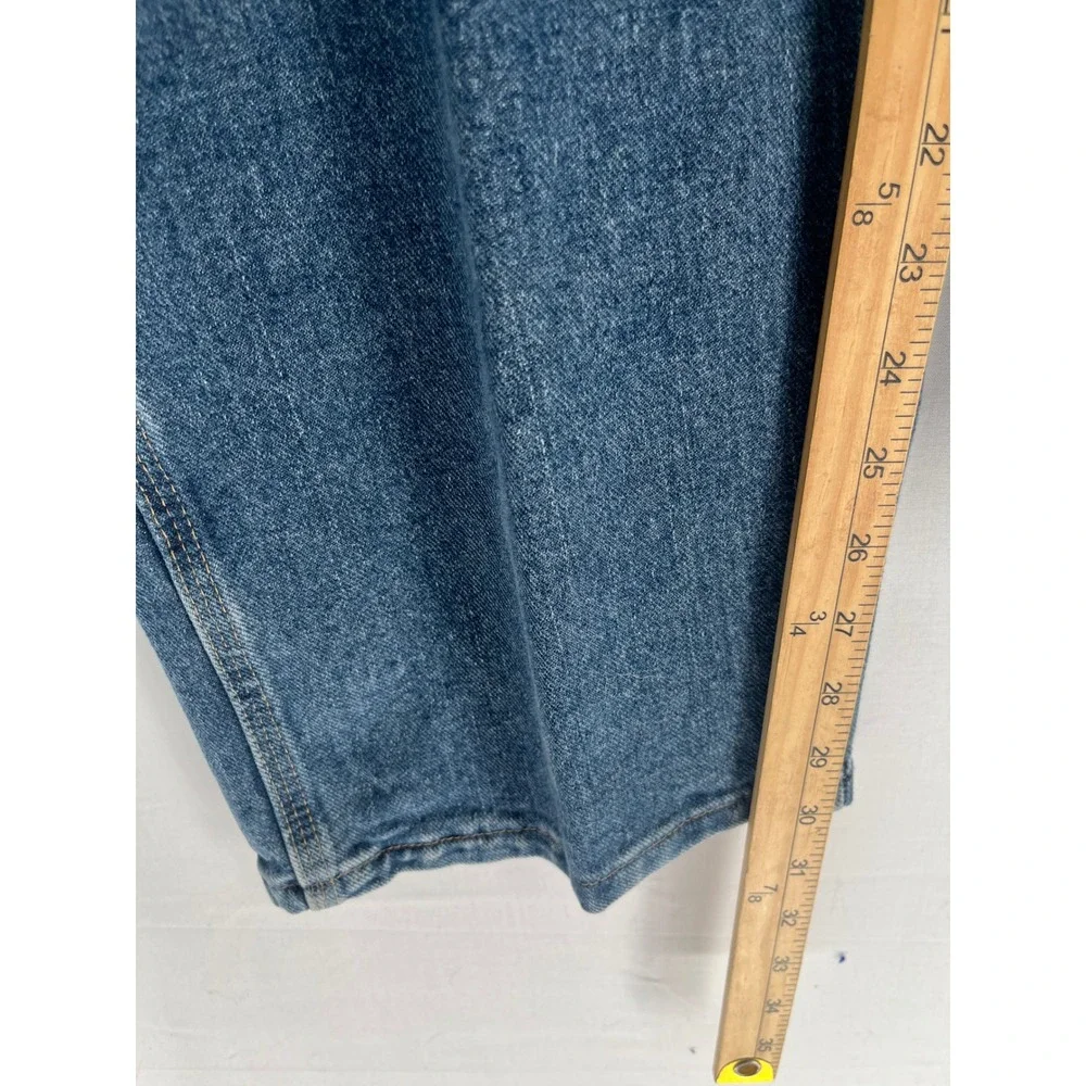 Gander Mountain Carpenter Jeans Mens 48x30 Loose Fit Hammer Loop Blue Denim